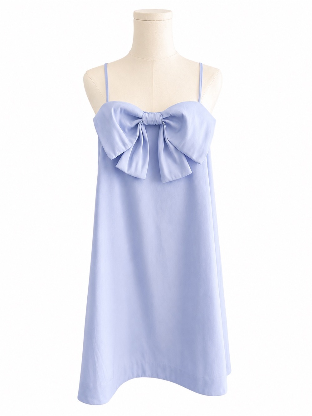 A New Day Women's Mini Bow Shift Dress Sky Blue Small